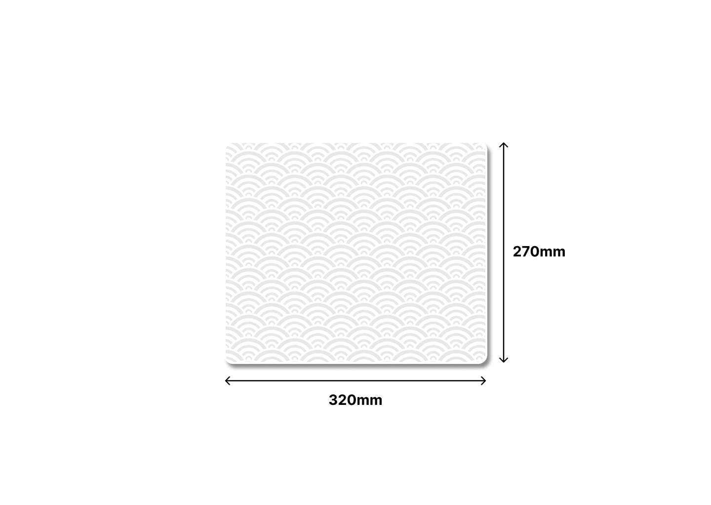 Simple Seigaiha Wave | Mousepad